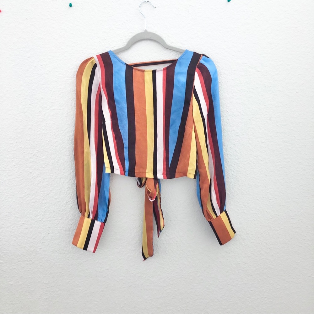 5/$25 Forever 21 multi color crop top